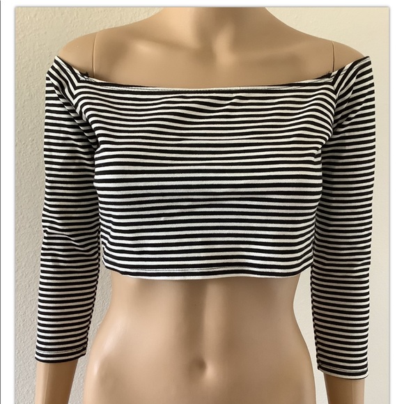 Foreign Exchange striped women’s crop top Medium - Picture 6 of 16